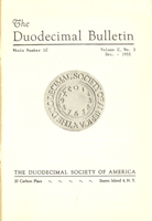 Duodecimal Bulletin Whole No 1B | Vol B No 2