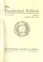 Duodecimal Bulletin Whole No 35 | Vol 1A No 2