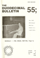 Duodecimal Bulletin Whole No 55 | Vol 2B No 3