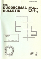 Duodecimal Bulletin Whole No 5B | Vol 31 No 3