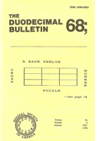 Duodecimal Bulletin Whole No 68 | Vol 34 No 2