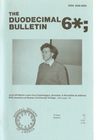 Duodecimal Bulletin Whole No 6A | Vol 35 No 1