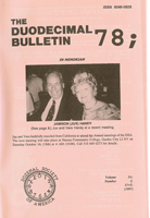 Duodecimal Bulletin Whole No 78 | Vol 3A No 1