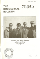 Duodecimal Bulletin Whole No 7B | Vol 3B No 2