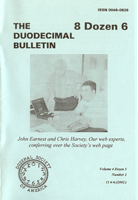 Duodecimal Bulletin Whole No 86 | Vol 43 No 1