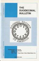 Duodecimal Bulletin Whole No 90 | Vol 46 No 1