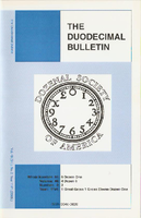 Duodecimal Bulletin Whole No 92 | Vol 47 No 1