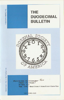 Duodecimal Bulletin Whole No 93 | Vol 47 No 2