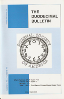 Duodecimal Bulletin Whole No 94 | Vol 48 No 1