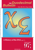 Duodecimal Bulletin Whole No 97 | Vol 49 No 2