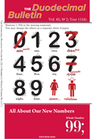 Duodecimal Bulletin Whole No 99 | Vol 4A No 2