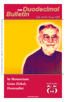 Duodecimal Bulletin Whole No A5 | Vol 55 No 1